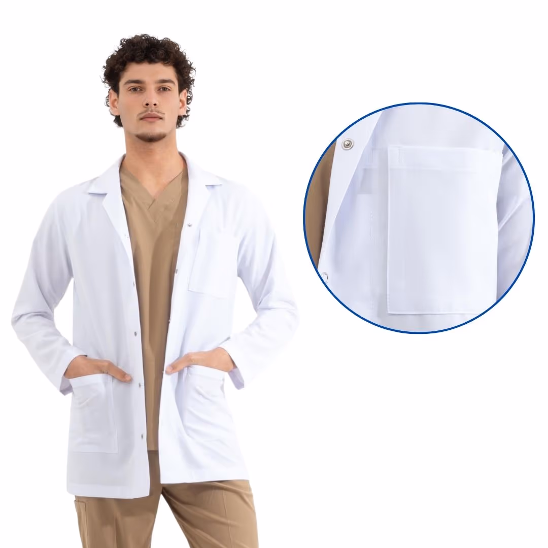Long-Length, Long-Sleeve, Classic Collar Doctor Coat (Variant)