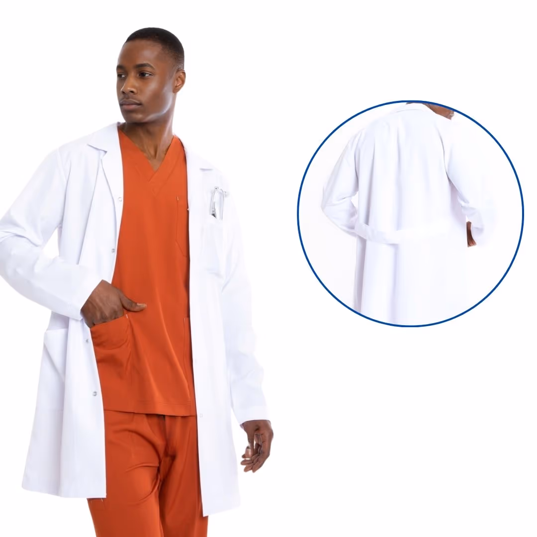 Long-Length, Short-Sleeve, Classic Collar Doctor Coat